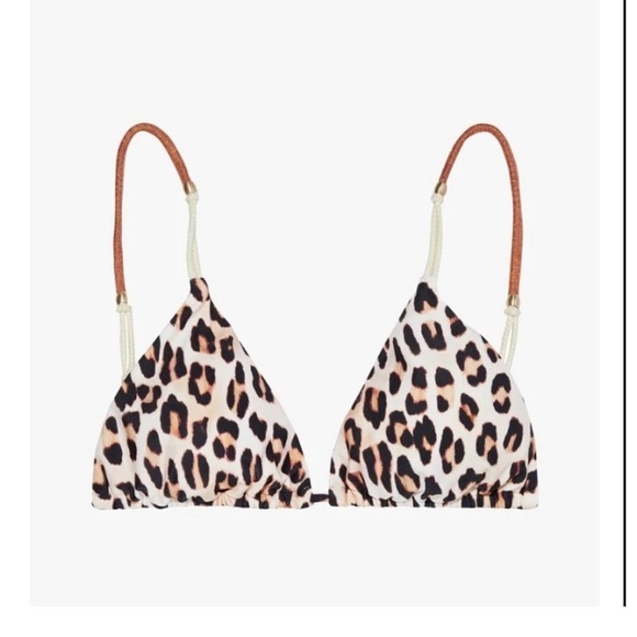 NWT ViX Paula Hermanny Scarlet Elis Leopard String Bikini Set Size Small - Picture 2 of 9